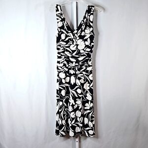 Maggy Boutique B&W Floral Dress Sz 6